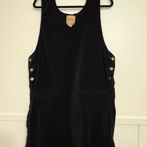 M.T.C Black velvet Sleeveless Dress